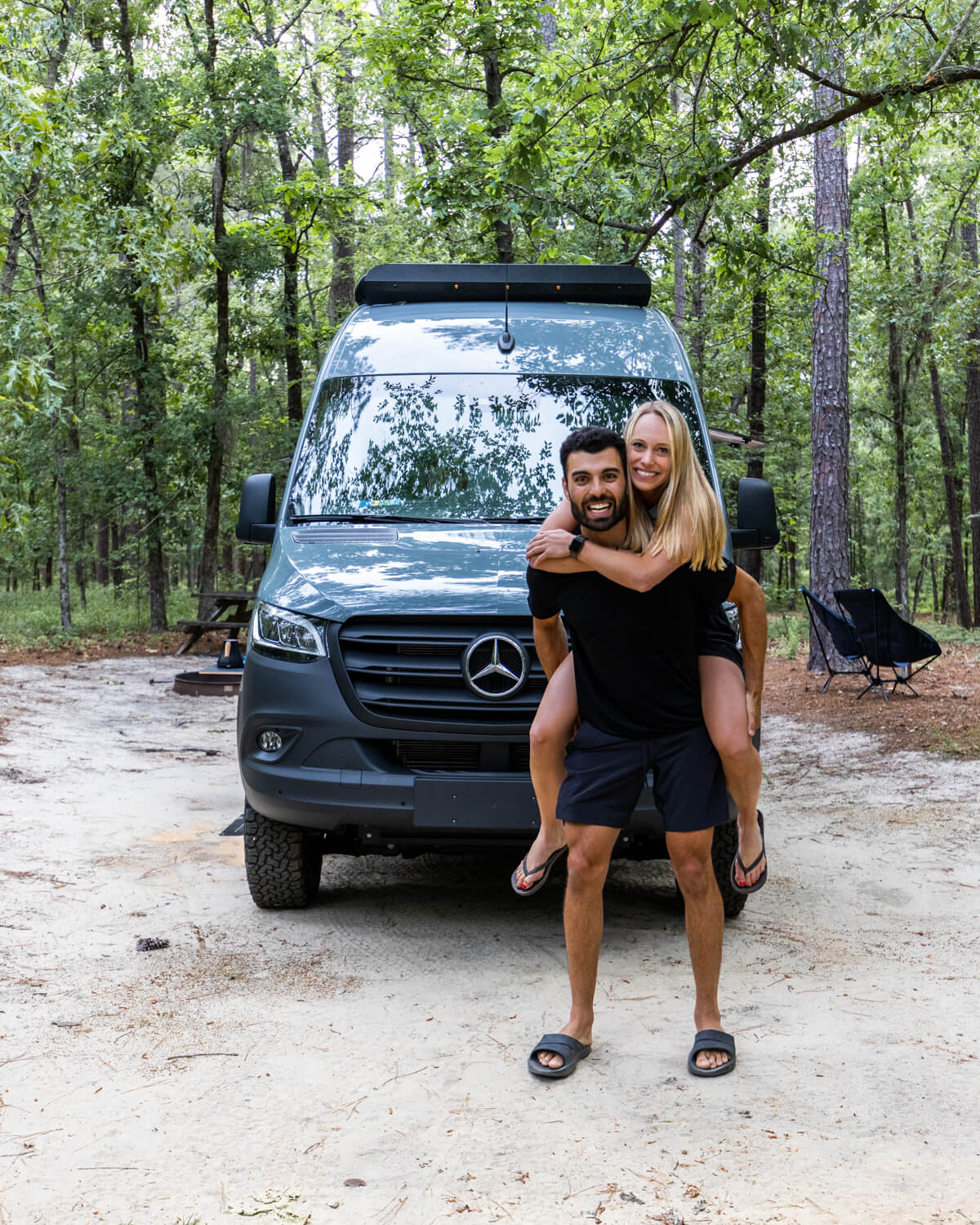 Faris and Lisa Top Camper Van